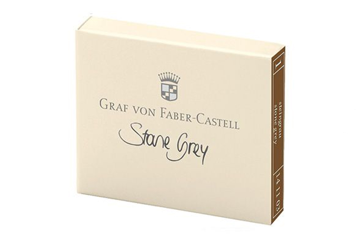 Graf von Faber-Castell Inktpatronen Stone Grey 6x